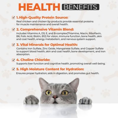 Image showing 5 th Scoochie Pet Products Chef Scoochies Recipe With Real Chicken Chunks in Savory Gravy Wet Cat Food, 14-oz can, case of 6