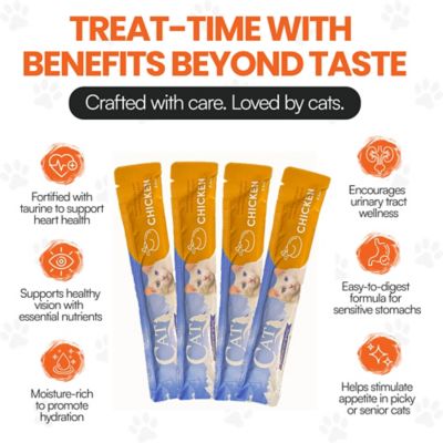 Image showing  Cat by Scoochie Squeeze-Up Premium Creamy Chicken Lickable Cat Treats, 0.5-oz. Tube, case of 4