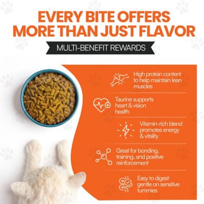 Image showing  Cat by Scoochie Sensations Chicken Filled Crunchy Cat Treats, 8.8-oz tub, 4CT