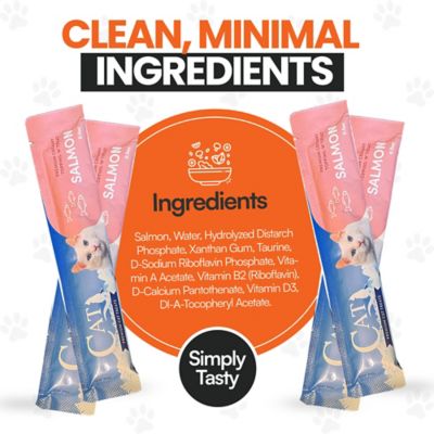 Image showing  Cat by Scoochie Squeeze-Up Premium Creamy Salmon Lickable Cat Treats, 0.5 oz. tube, case of 96