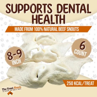 Image showing  8 to 9 in. Beef Snouts Natural Dog Chew Treats, Jumbo, 6CT