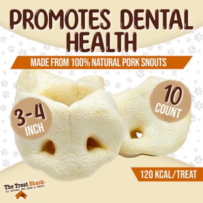 Image showing  3 to 4 in. Pork Snouts Natural Dog Chew Treats, 10CT