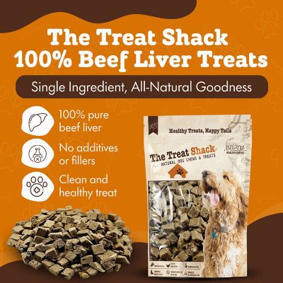 Image showing  Single Ingredient Beef Liver Freeze-Dried Dog & Cat Treats, 8 oz. bag
