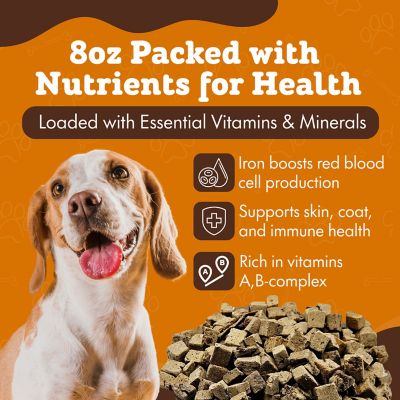 Image showing  Single Ingredient Beef Liver Freeze-Dried Dog & Cat Treats, 8 oz. bag