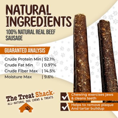 Image showing  Real Beef Sausage High-Protein Soft & Chewy Dog Treats, 6 in., 20CT