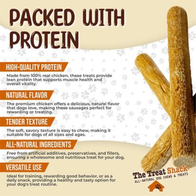 Image showing  Made 100% Real Chicken Sausage High-Protein Soft & Chewy Dog Treats, 6 in., 5CT