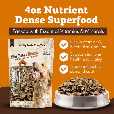 Image showing  Single Ingredient Lamb Liver Freeze-Dried Dog & Cat Treats, 4 oz. bag