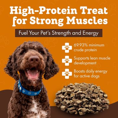 Image showing  Single Ingredient Lamb Liver Freeze-Dried Dog & Cat Treats, 4 oz. bag