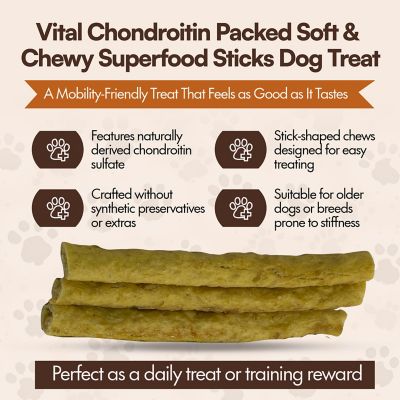Image showing  Vital Chondroitin Packed Soft and Chewy Superfood Sticks Dog Treat, 12CT