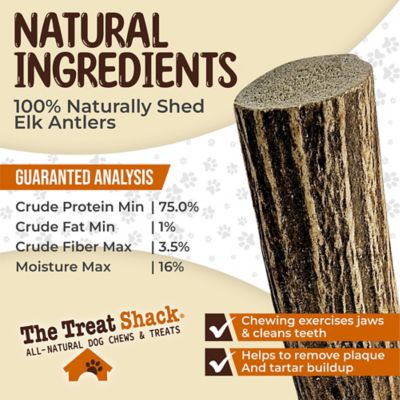 Image showing  Whole Naturally Shed 5 to 6 in. Elk Antler Dog Treats, Medium, 1CT