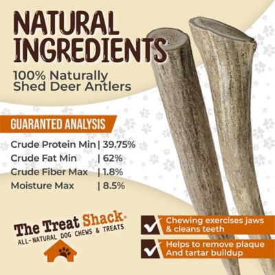 Image showing  Whole Naturally Shed 5 in. Deer Antler Dog Treats, Small, 2CT