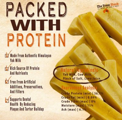 Image showing  Medium 4-5 in. Himalayan Yak Cheese Chews Dog Chew Treat, 2 lb. bag