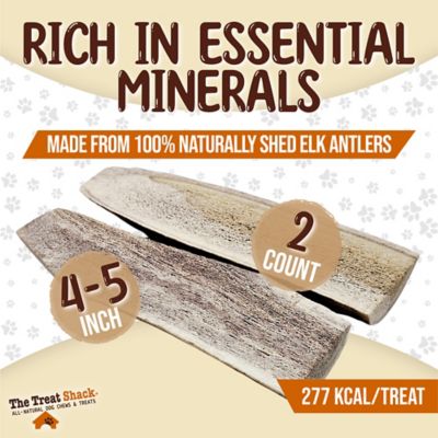 Image showing  Split Naturally Shed 4 to 5 in. Elk Antler Dog Treats, Small, 2CT