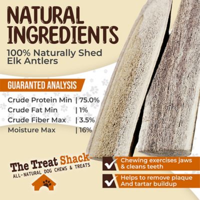 Image showing  Split Naturally Shed 4 to 5 in. Elk Antler Dog Treats, Small, 2CT
