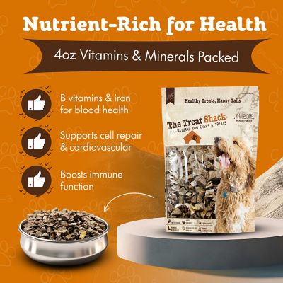 Image showing  Single Ingredient Pork Hearts Freeze-Dried Dog & Cat Treats, 4 oz. bag