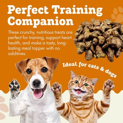 Image showing 5 th The Treat Shack Single Ingredient Chicken Hearts Freeze-Dried Dog & Cat Treats, 2 lb. bag