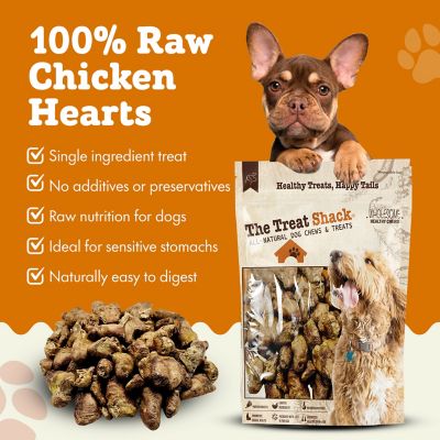 Image showing  Single Ingredient Chicken Hearts Freeze-Dried Dog & Cat Treats, 4 oz. bag