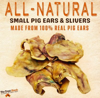 Image showing 2 th The Treat Shack Small Natural Pig Ears Slivers Dog Chew Treat, 8 oz. bag