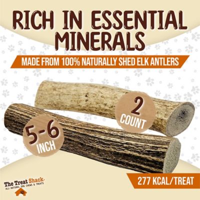 Image showing  Whole Naturally Shed 5 to 6 in. Elk Antler Dog Treats, Medium, 2CT