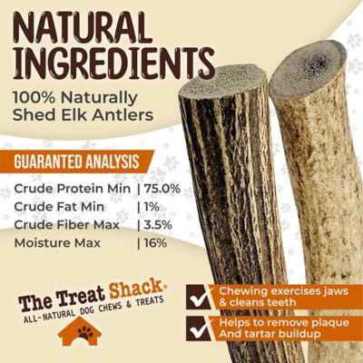 Image showing  Whole Naturally Shed 5 to 6 in. Elk Antler Dog Treats, Medium, 2CT