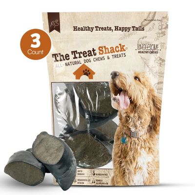 Image showing  Large Cow Hooves Stuffed With Irresistible Peanut Butter Dog Chew Treat, 3CT