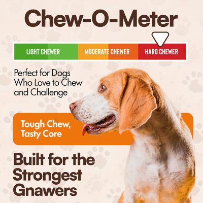 Image showing  Large Cow Hooves Stuffed With Irresistible Peanut Butter Dog Chew Treat, 3CT