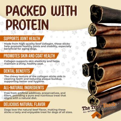 Image showing  6 in. Beef Flavor Collagen Sticks Natural Dog Chew Treats, 5CT