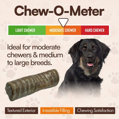 Image showing  Double Stuffed Trachea Tube With Irresistible Peanut Butter Dog Chew Treat, 6CT