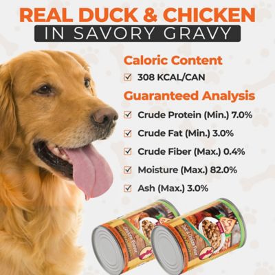 Image showing  Scoochies Recipe Variety Pack Real Chicken & Duck in Savory Gravy Wet Dog Food, 14 oz. can, Case of 6