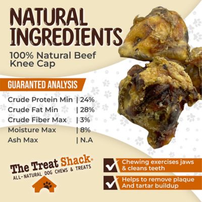 Image showing  Meaty Beef Knee Cap Bone Natural Dog Chew Treats, 4CT