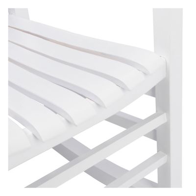 Image showing 4 th Shine Company Menard Outdoor Solid Acacia Wood Porch Rocker