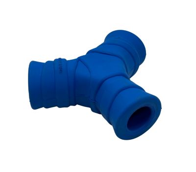 EVERFETCH Natural Rubber Blue Treat-Holder Beef Scented Durable Dog Toy