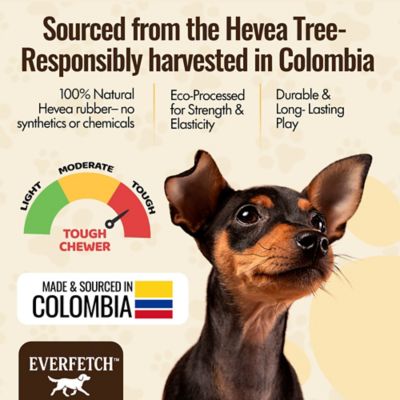 Image showing  Natural Rubber Blue Treat-Holder Beef Scented Durable Dog Toy