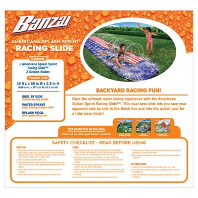 Image showing 9 th Banzai Americana Splash Sprint Racing Slide