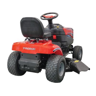 Image showing 7 th PRORUN 60V 42 in. Steel Deck Cordless Lawn Tractor with 10.0 Ah Batteries (3), Charger, Mulch Kit, and Towing Kit
