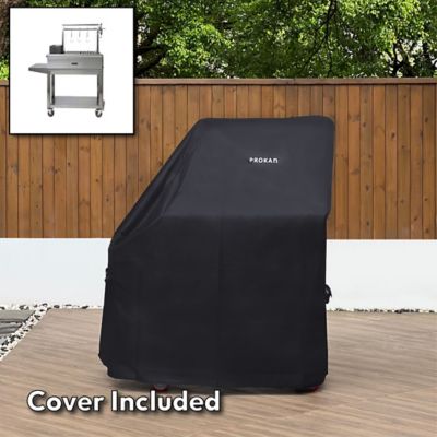 Image showing  42 in. Infinity SS304 Argentine Charcoal and Wood BBQ Grill