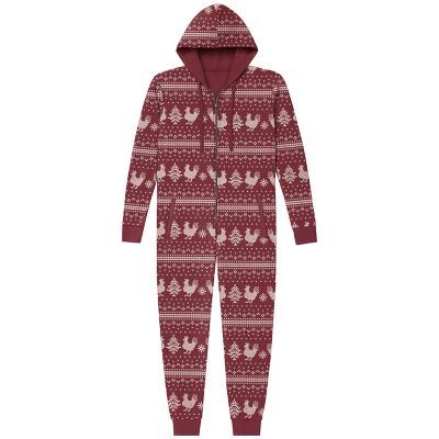 Goodie Two Sleeves Women's Onesie Merry Chickmas Sleeper Pajamas