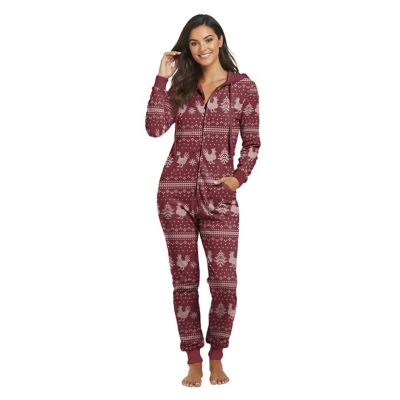 Image showing  Women's Onesie Merry Chickmas Sleeper Pajamas