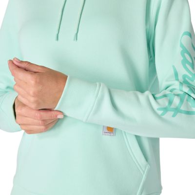 Image showing 6 th Carhartt Women's Sawyer Script Logo Hooded Sweatshirt