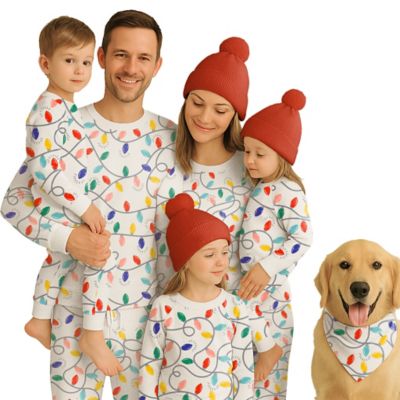 Image showing 1 th Goodie Two Sleeves Men's Holiday Lights Sleep Set Pajamas