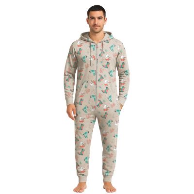 Image showing 3 th Goodie Two Sleeves Men's Onesie Holiday Cowboy Sleeper Pajamas
