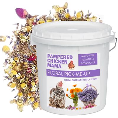 Image showing  Pick Me Up Dust Bath With Herbs - For Pet Chickens & Other Poultry, FLORAL10