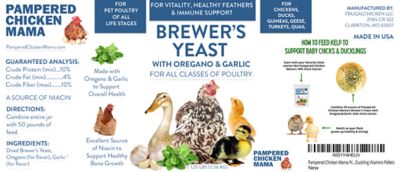 Image showing  Brewer's Yeast with Garlic and Oregano for Adult Chickens, Baby Chicks, Ducks & Ducklings