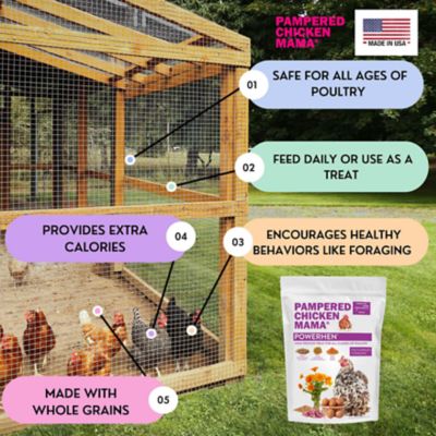 Image showing  PowerHen High Protein Treat With Mealworms, Black Soldier Fly Larvae and Herbs for Backyard Chickens