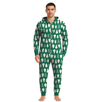 Image showing 3 th Goodie Two Sleeves Men's Onesie Holiday Tree Sleeper Pajamas
