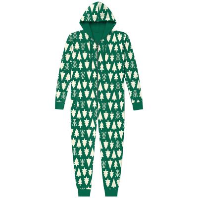 Goodie Two Sleeves Men's Onesie Holiday Tree Sleeper Pajamas