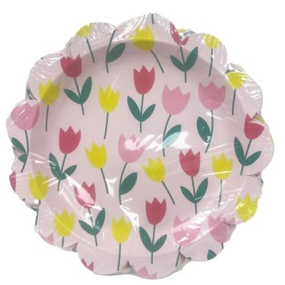 Red Shed 10.5 in Tulip plate, 20 ct.