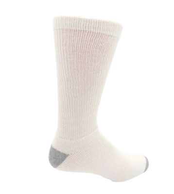 Image showing  Men's Cushioned Crew Socks, White/Gray, 10 Pairs