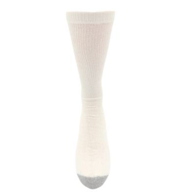 Image showing  Men's Cushioned Crew Socks, White/Gray, 10 Pairs