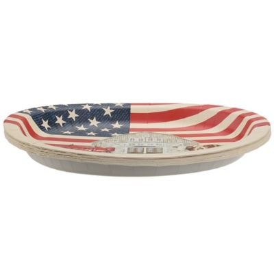 Image showing  Oval Barn Paper Platters, 12 in., 10 pk.